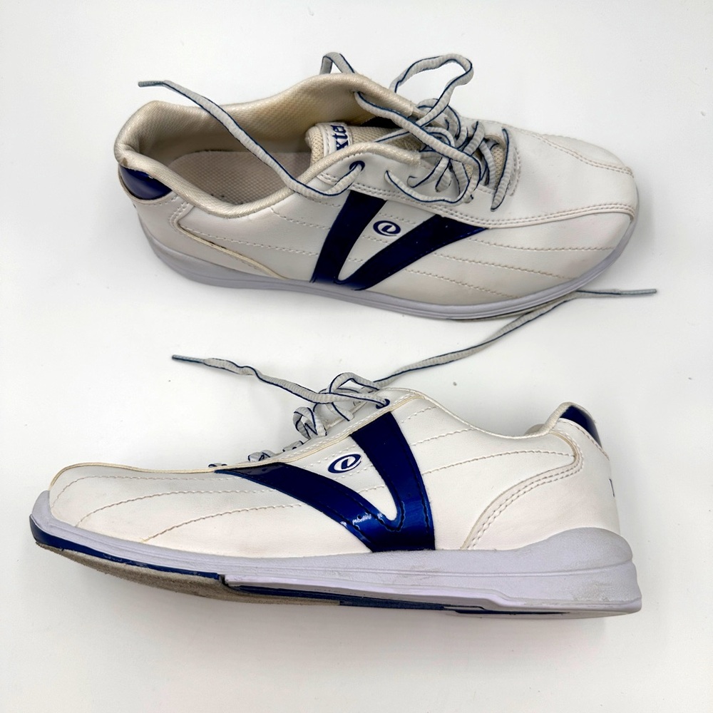 Dexter Bowling Shoes Mens 10.5 Lace Up White Blue